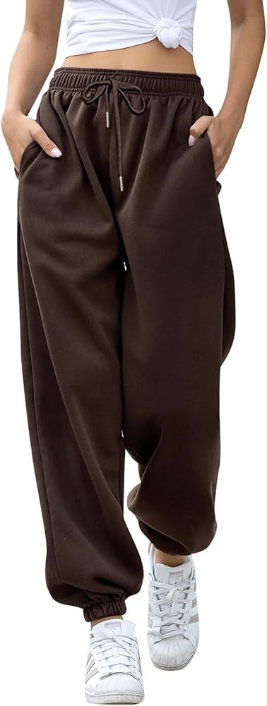 Cinch Bottom Sweatpants for Women with Pockets | Amazon (US)