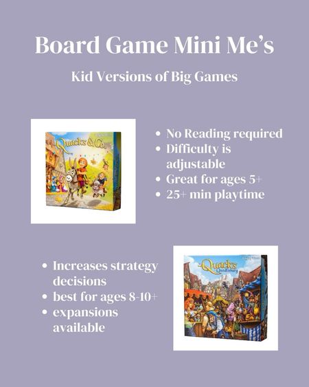 Board game mini me’s. A game for both the young and older members of the family.