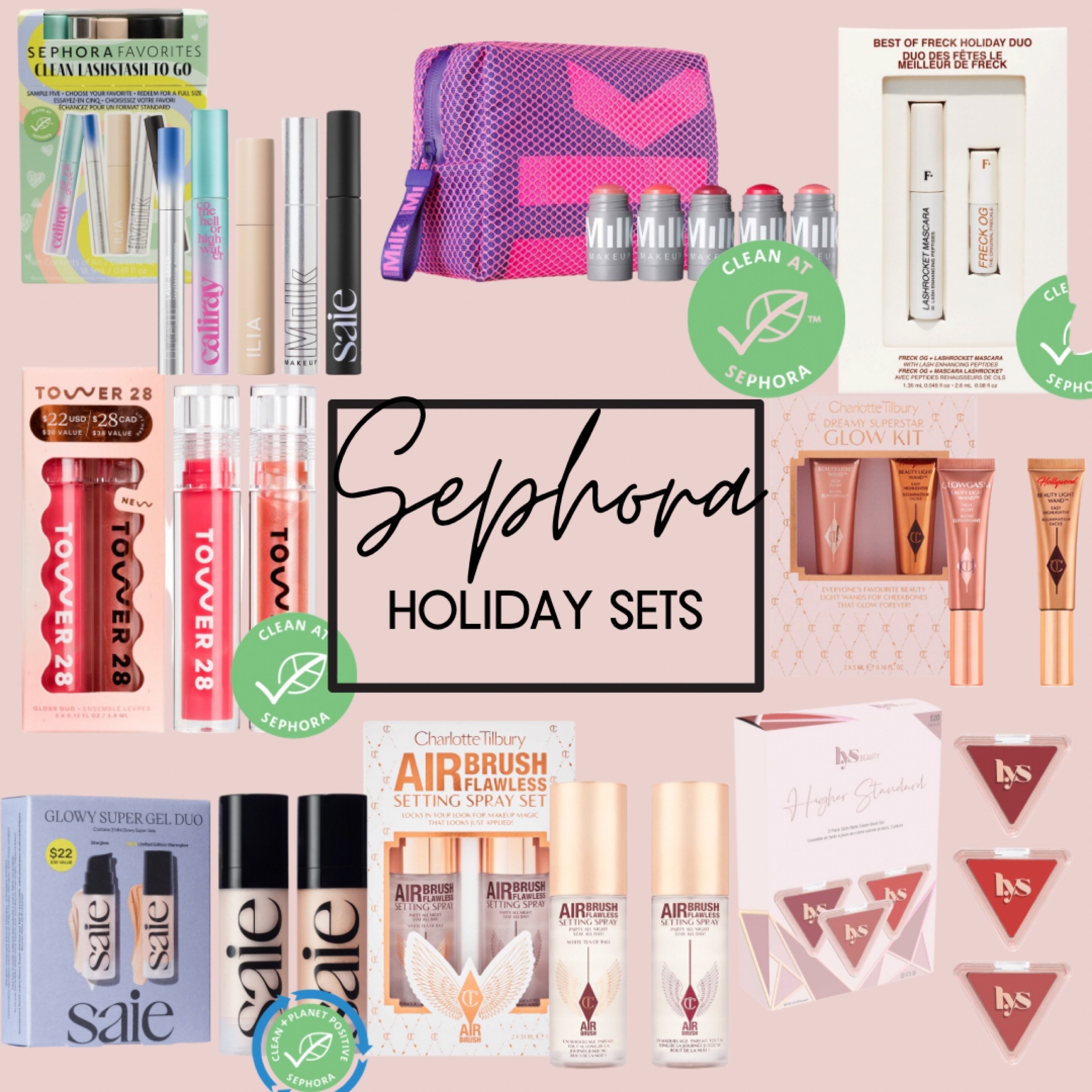 Sephora Holiday Sets
New Holiday Sets have hit the shelves. Check out all these clean beauty and cruelty free options!
Milk Makeup
Tower28beauty
Charlotte Tilbury
Freck Beauty
Saie Beauty
LYS

#LTKSeasonal #LTKbeauty #LTKHoliday