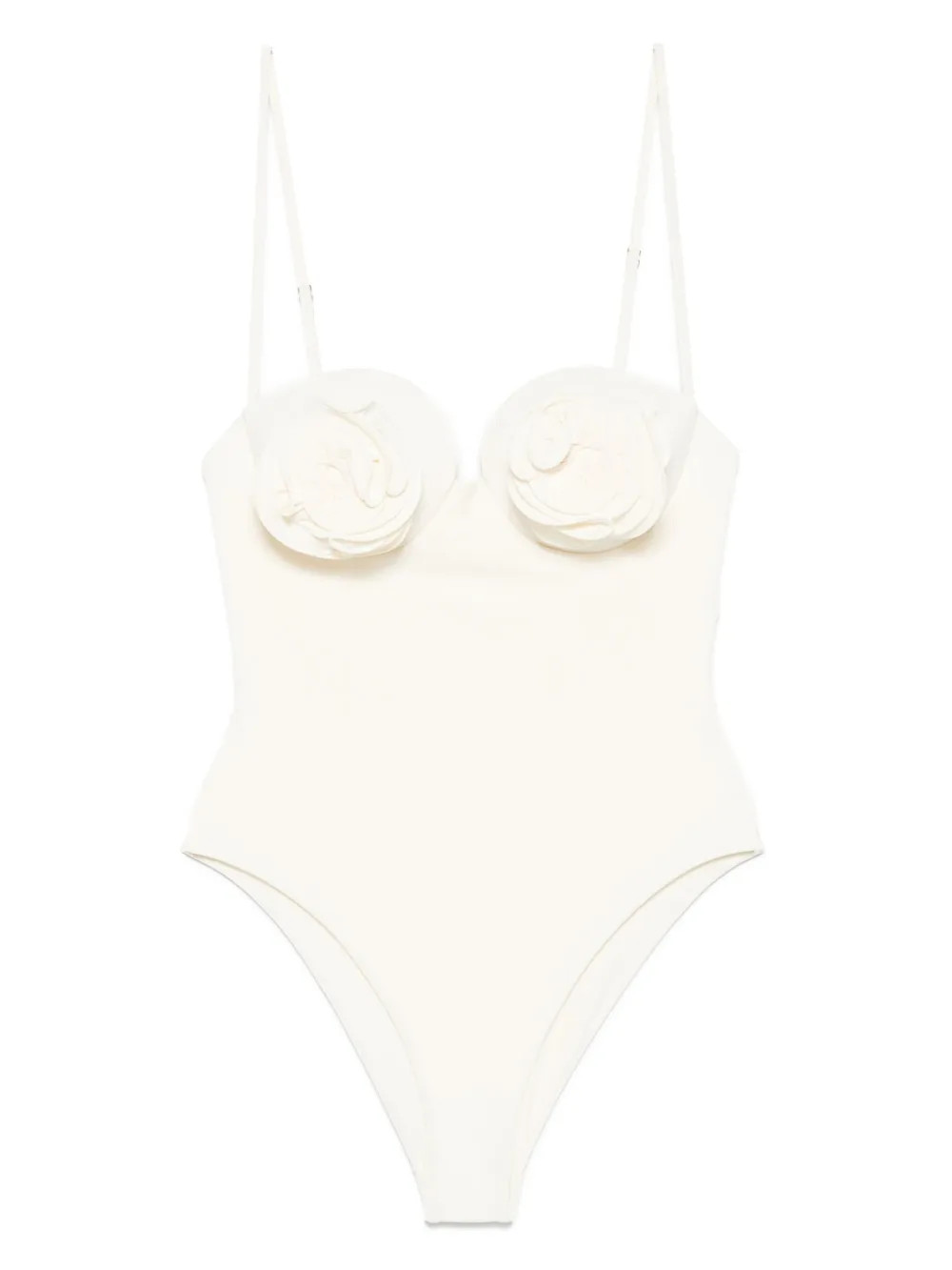 Magda Butrym Bustier-Badeanzug Mit 3D Blume | Nude | FARFETCH DE | Farfetch Global