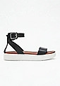Hadly Black Ankle Strap Platform Sandal | Maurices