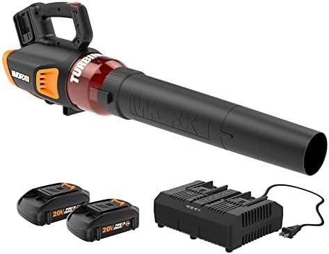 WORX 40V Turbine Cordless Leaf Blower Power Share with Brushless Motor - WG584 (Batteries & Charg... | Amazon (US)