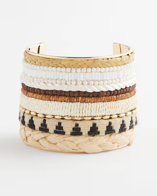 Mixed Media Textured Cuff Bracelet | Chico's