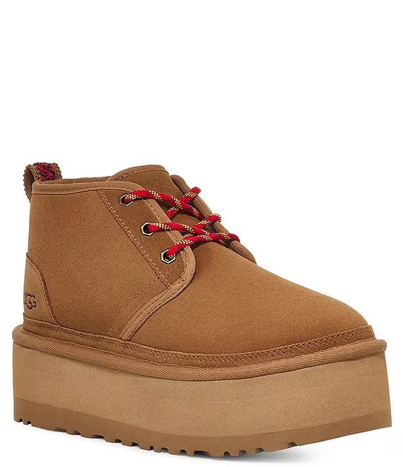 UGG® Neumel Heritage Platform Suede Booties | Dillard's | Dillard's