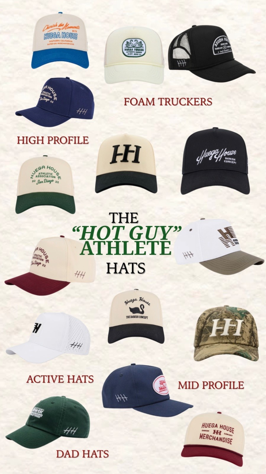 Best structured hats for the “hot guy athlete” 🧢 #huegahouse #highprofilehat #midprofilehat #activehat #performancehat #dadhat #foamtruckerhat #menhats #giftguide

#LTKCyberWeek #LTKGiftGuide #LTKHoliday
