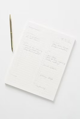 Daily Overview Notepad | Anthropologie (US)