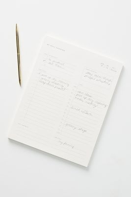 Daily Overview Notepad | Anthropologie (US)