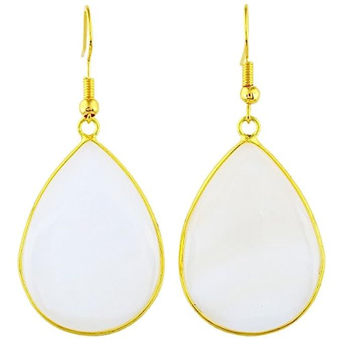 SUNYIK Women's Stone Slice Dangle Drop Earrings for Women,Mother's Day Gift | Amazon (US)