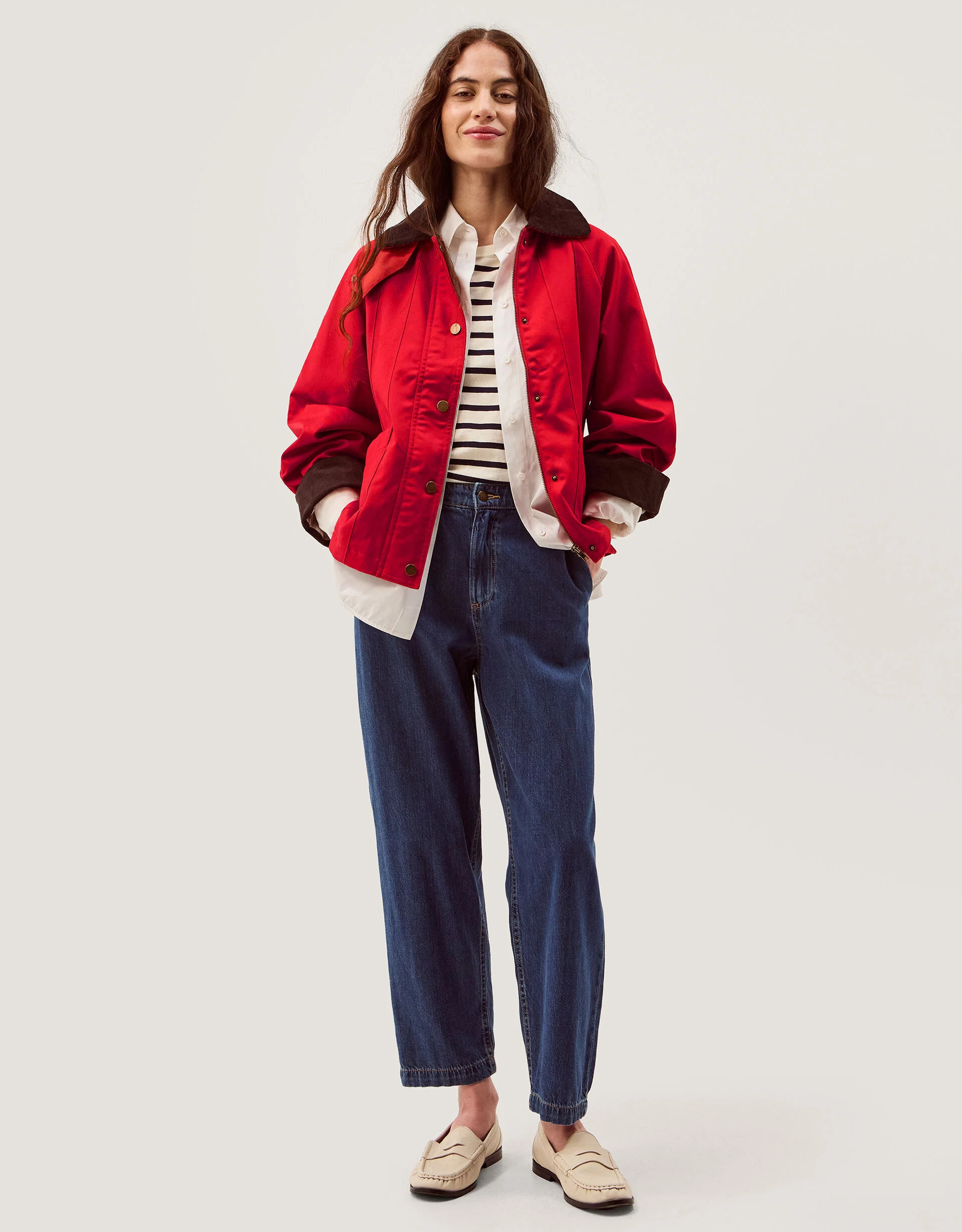 Riley Barn Jacket Red | Monsoon (UK)