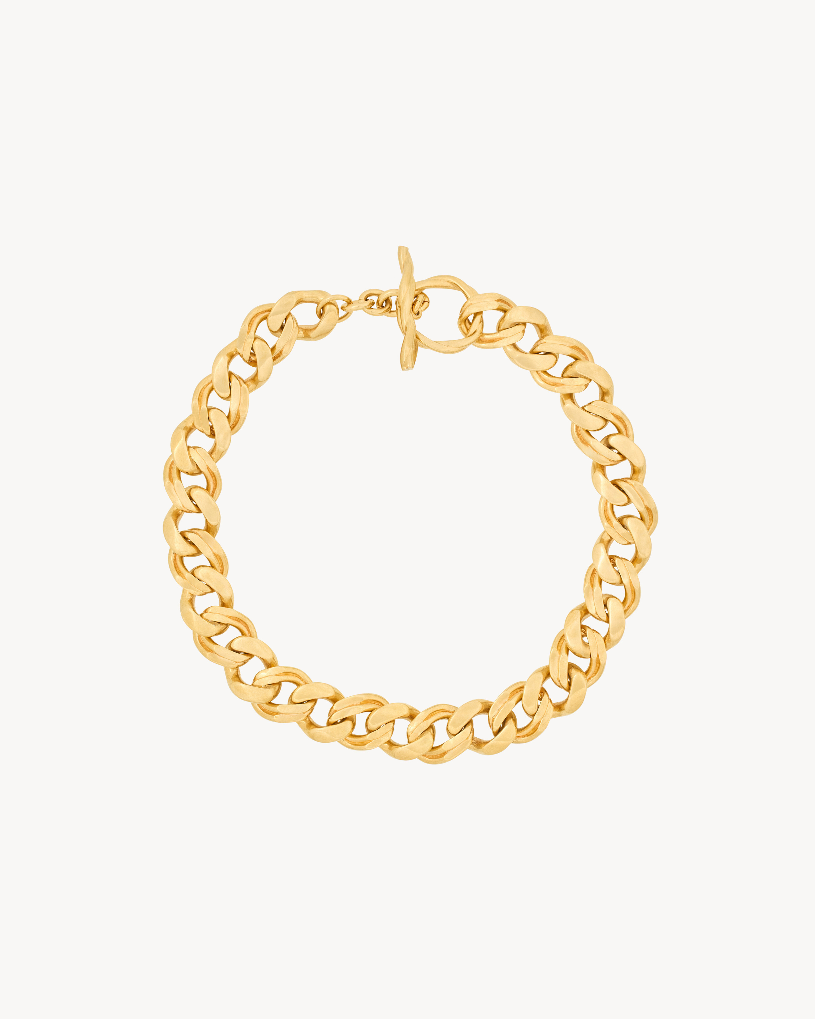 Saint Laurent Chain Choker In Metal - Yellow/gold - Women - S | Saint Laurent Inc. (Global)