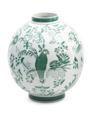 12.25in Bird Chinoiserie Ceramic Vase | Marshalls