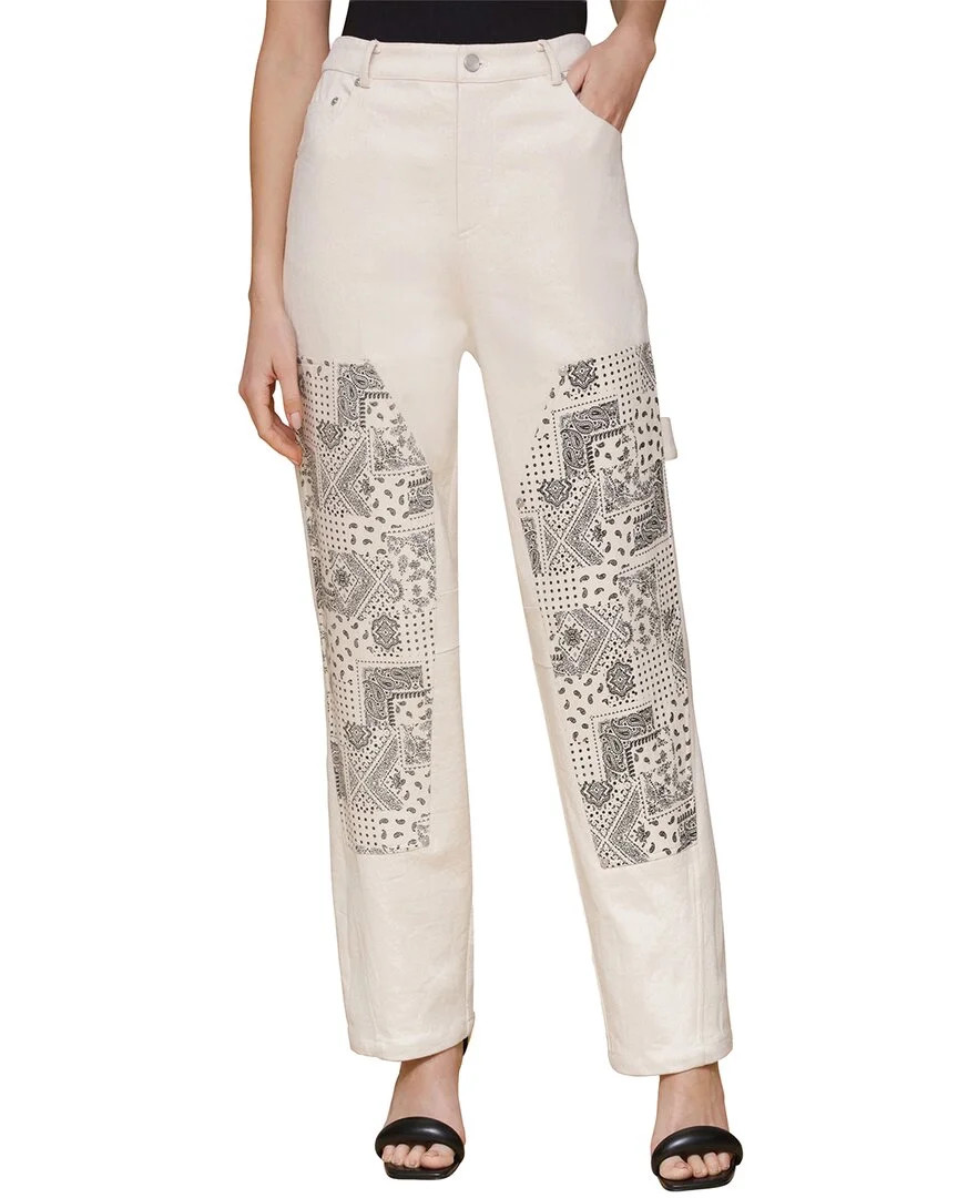 Avec Les Filles womens  Mixed Media Carpenter Pant, 25 - Walmart.com | Walmart (US)