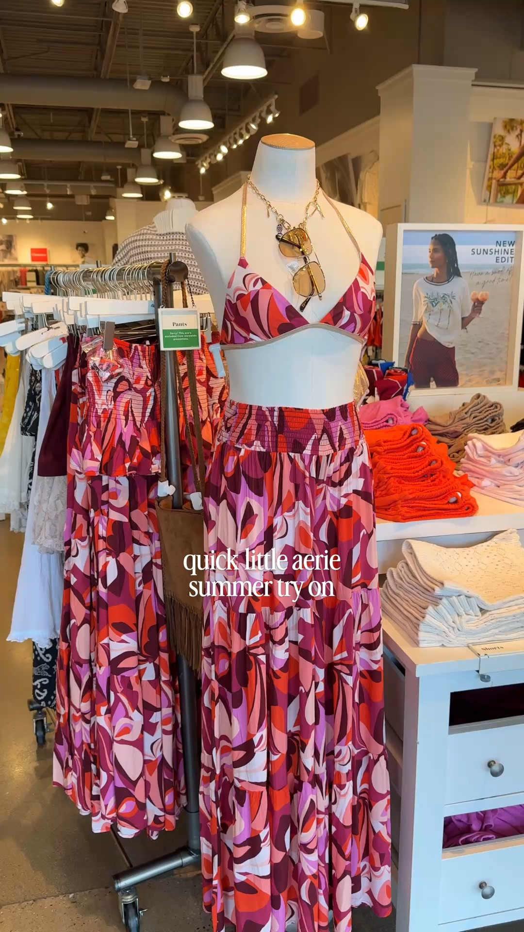 Quick little Aerie summer try on! ☀️

Loving all the bright colors, tube tops, swim cover ups, terry cloth shorts and floral bikinis! Linking all my Aerie finds below!


Summer outfits, vacation outfit ideas, beach vacation outfit, pink tube top, beach pants, swimsuit cover up shorts, Aerie summer outfits, Aerie sale

#LTKSeasonal #LTKSwim #LTKSaleAlert