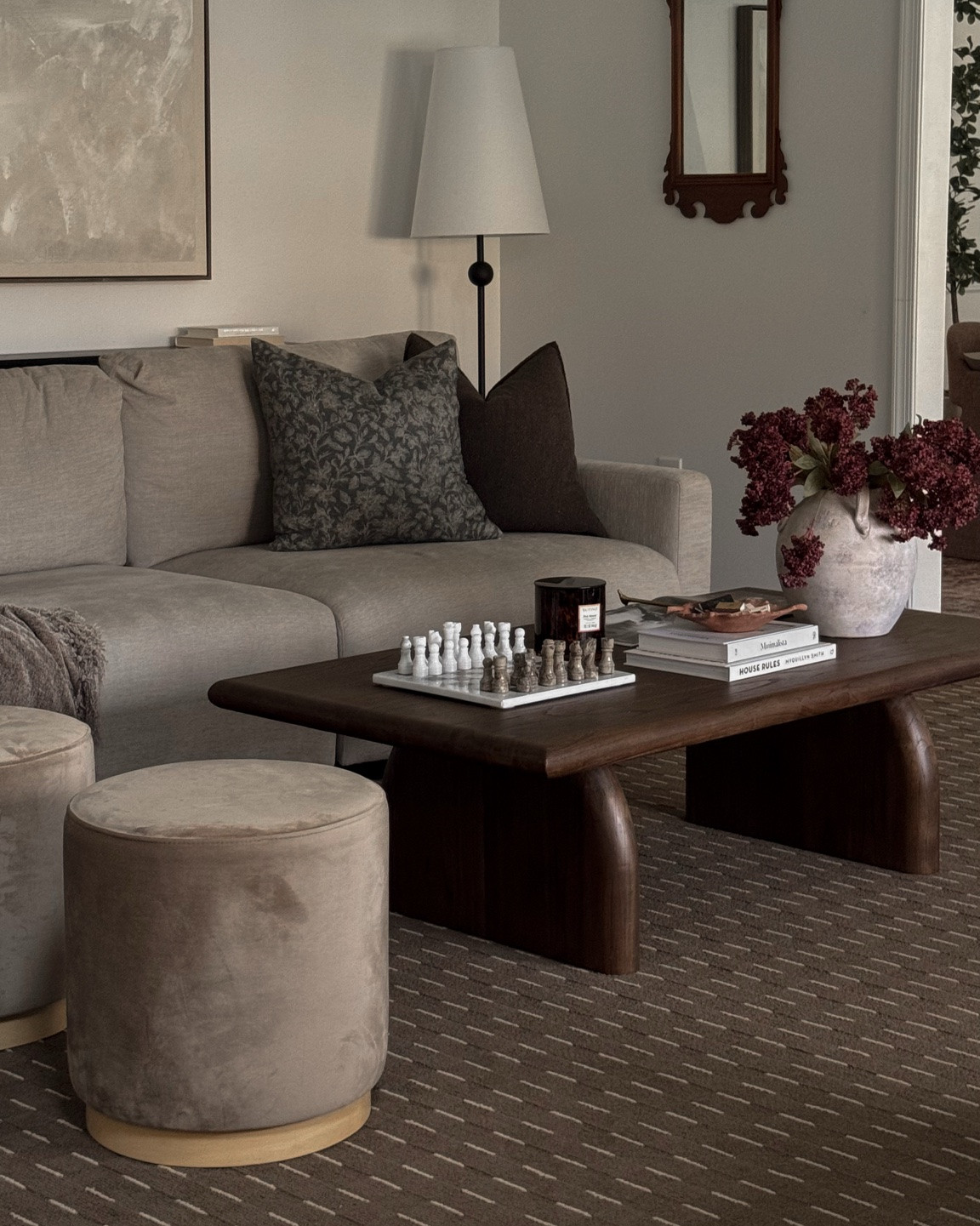 Sitting room, living room, accent chairs, swivel accent chairs, accent table, round table, portable table lamp, marble lamp, Roman shades, full length mirror, throw pillows

#LTKHome

#LTKHome