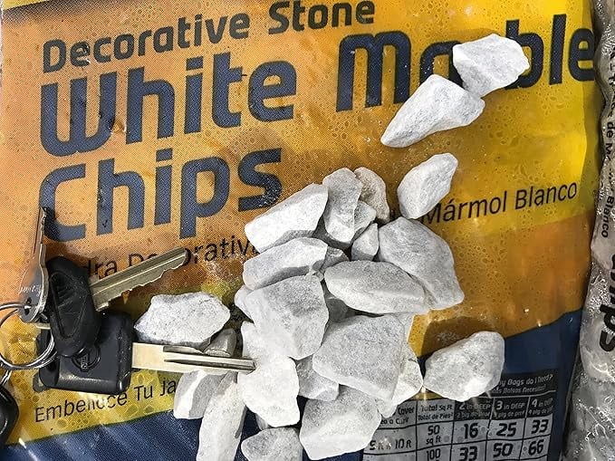 Decorative Marble Chips White 1 LB | Walmart (US)