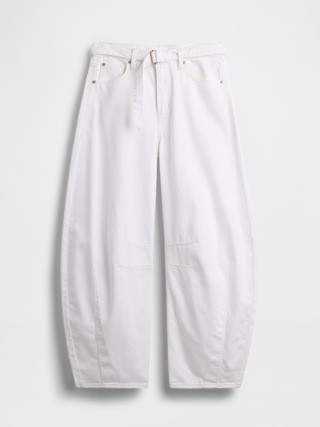 High Rise UltraSoft Belted Horseshoe Jeans | Gap (US)