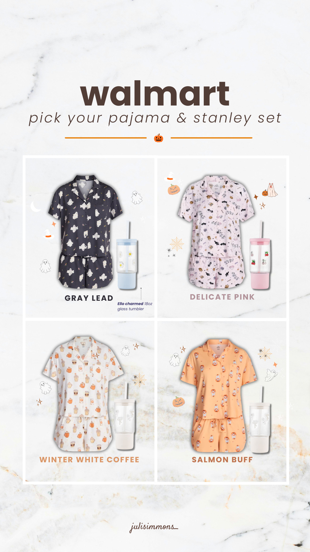 Some Walmart finds! Seasonal Halloween pajama sets, a cute tumbler set, and my favorite affordable period panties. All easy, everyday finds worth checking out! #LTKFindsunder50
 

 #LTKootd #LTKSeasonal #LTKMidsize