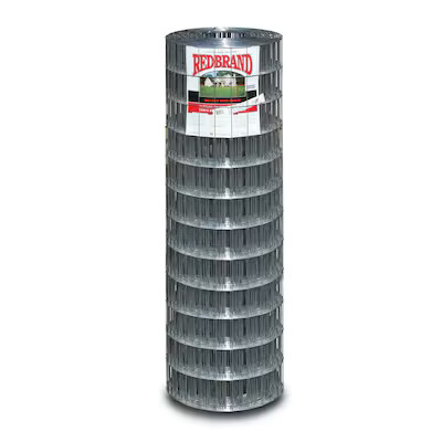 Red Brand  100-ft x 4-ft 14-Gauge Silver Steel Welded Wire Rolled Fencing with Mesh Size 2-in x ... | Lowe's