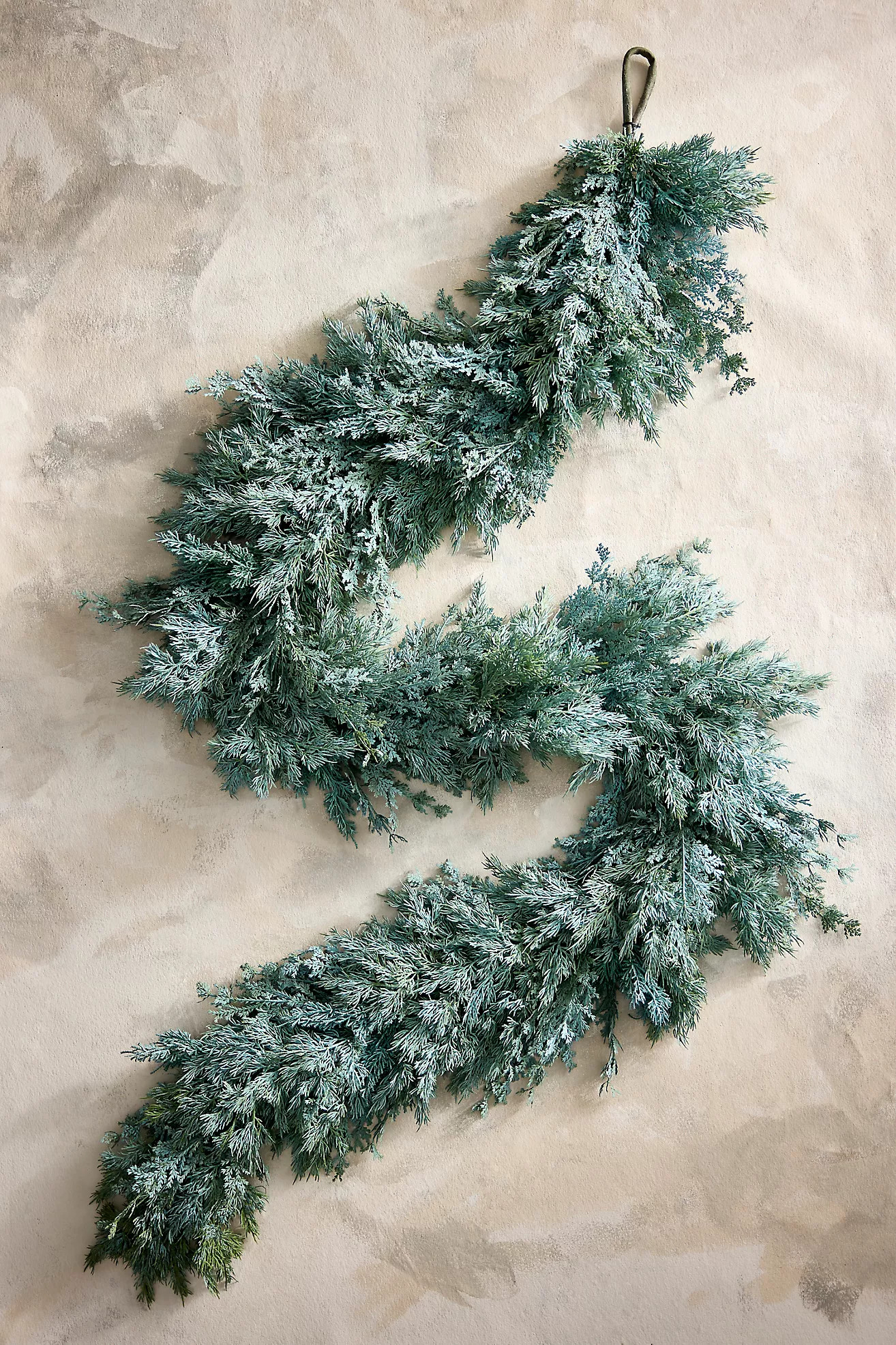 Faux Blue-Green Fir Garland, 9’ | Anthropologie (US)