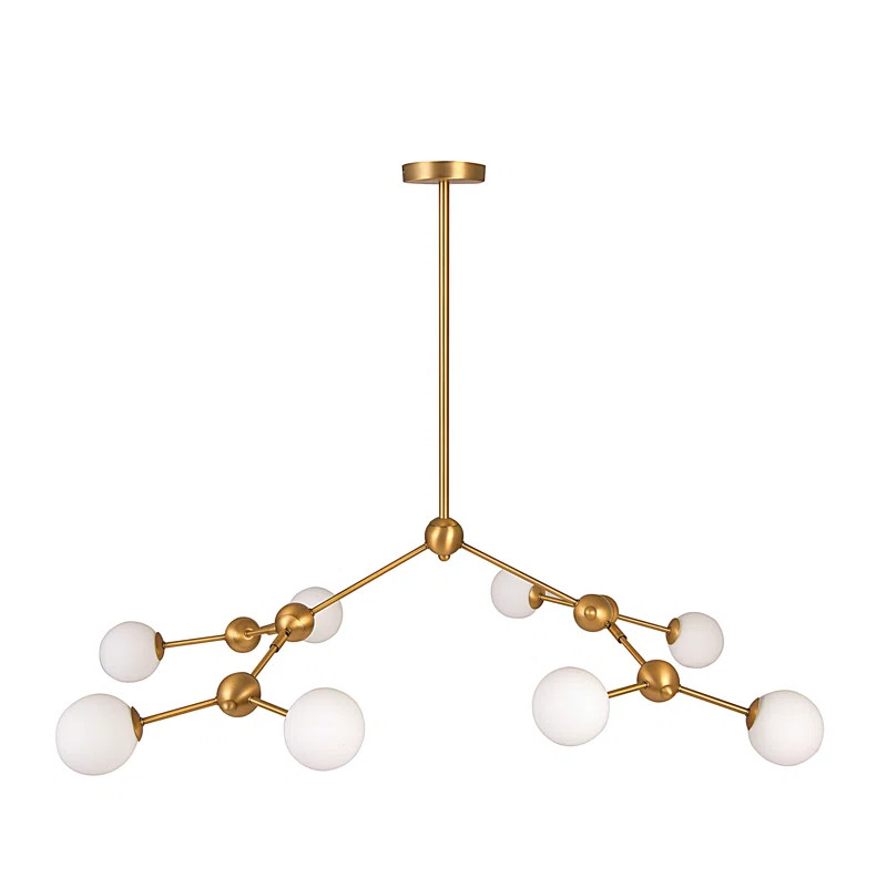 Raymond 8 - Light Sputnik Modern Linear Chandelier | Wayfair North America