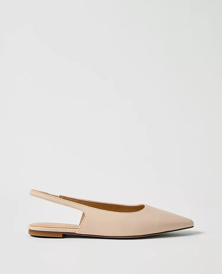 Leather Slingback Flat | Ann Taylor