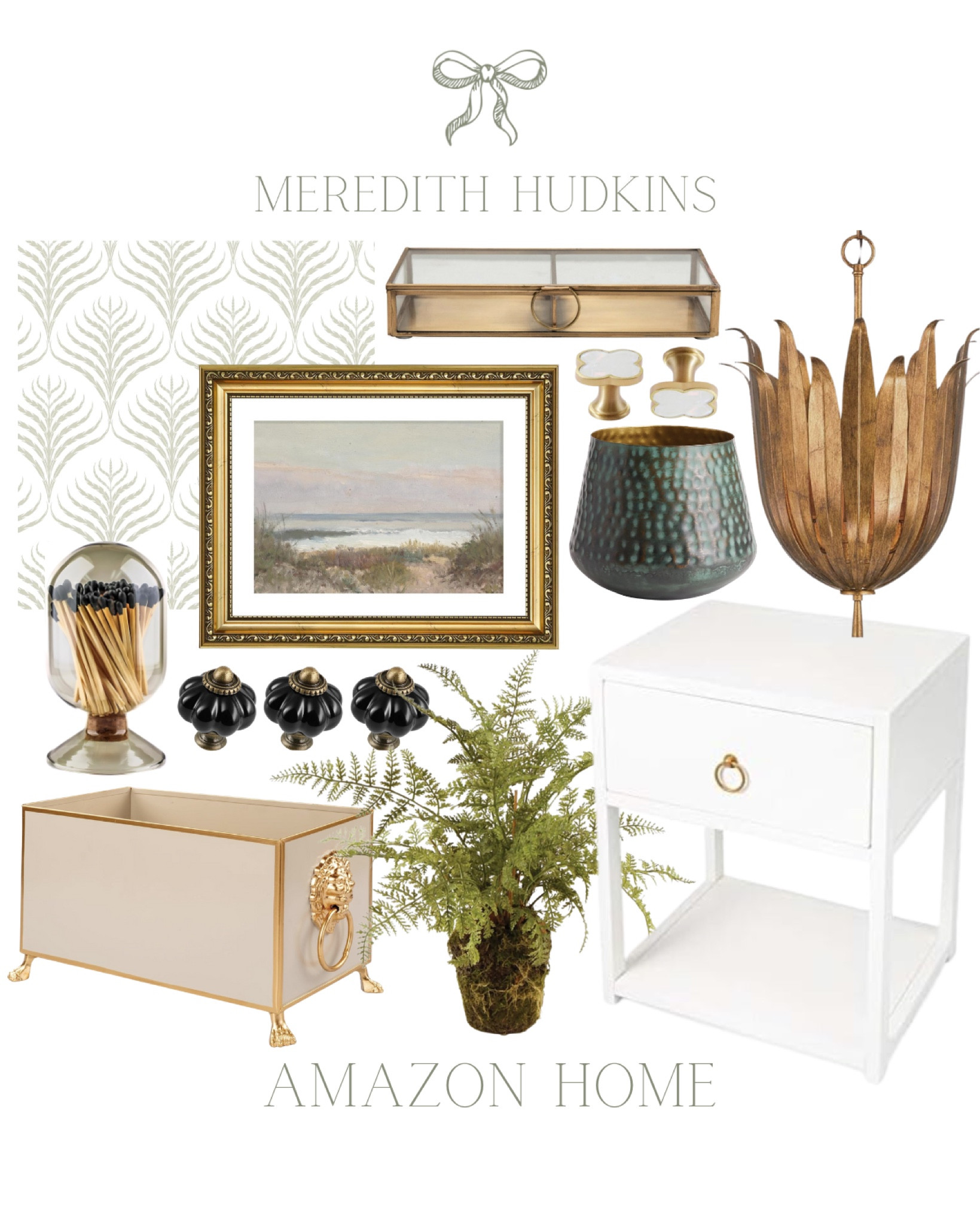 Meredith Hudkins, Amazon home, preppy style, classic home, traditional, home decor, peel and stick, wallpaper, framed, art, affordable, art, nightstand, white, nightstand, side table, accent table, bedroom, living room, entryway, chandelier, pendant, matches, planter, fern, Artificial fern, door knob, planter pot, grandmillennial 

#LTKHome #LTKFindsUnder50 #LTKSaleAlert