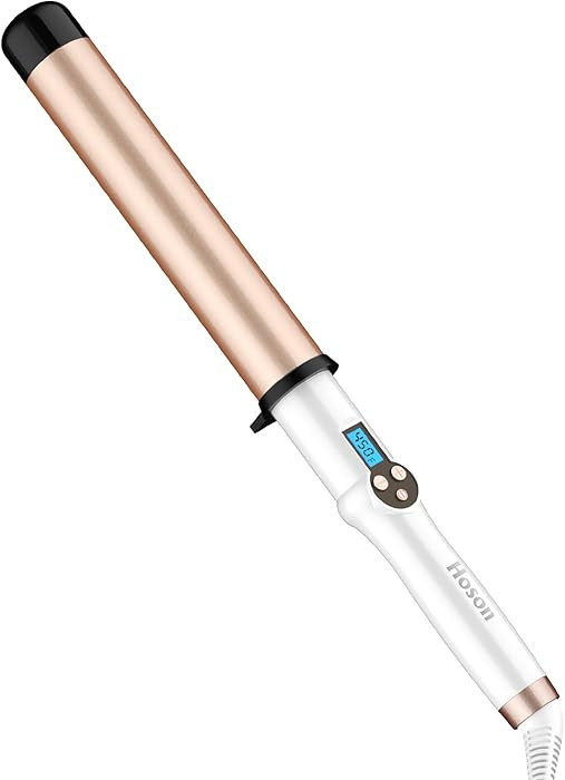HOSON 1 1/2 Inch Large Curling Wand for Long Hair, 1.5 Inch Ceramic Extral Long Barrel Curling Wa... | Amazon (US)