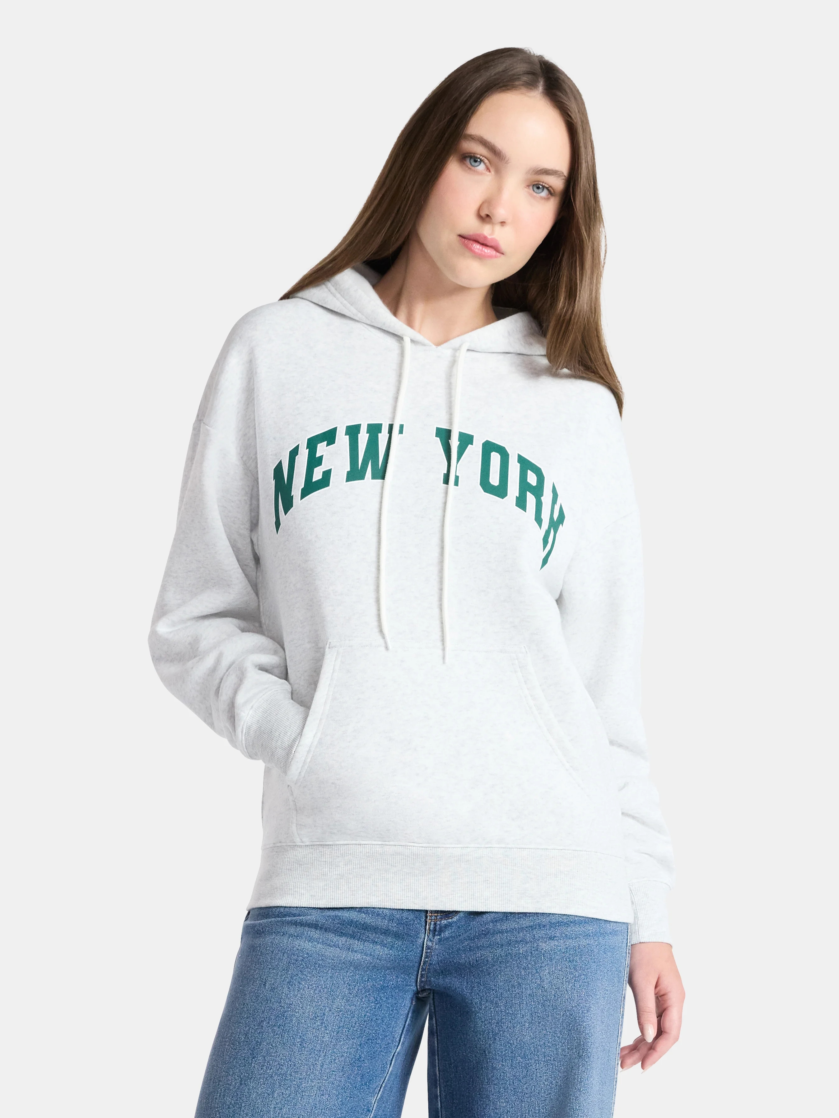 No Boundaries Essential Fleece Hoodie, Women's | Walmart (US)