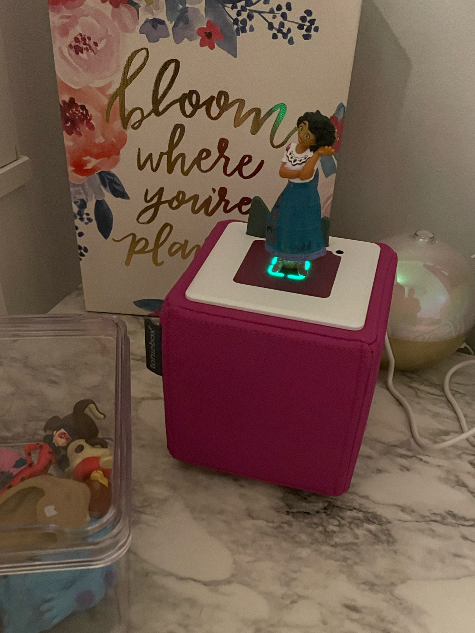 Our way to eliminate screen time before bed! Encanto is our fav rn! #tonies #screenfree 

#LTKbaby #LTKkids #LTKhome