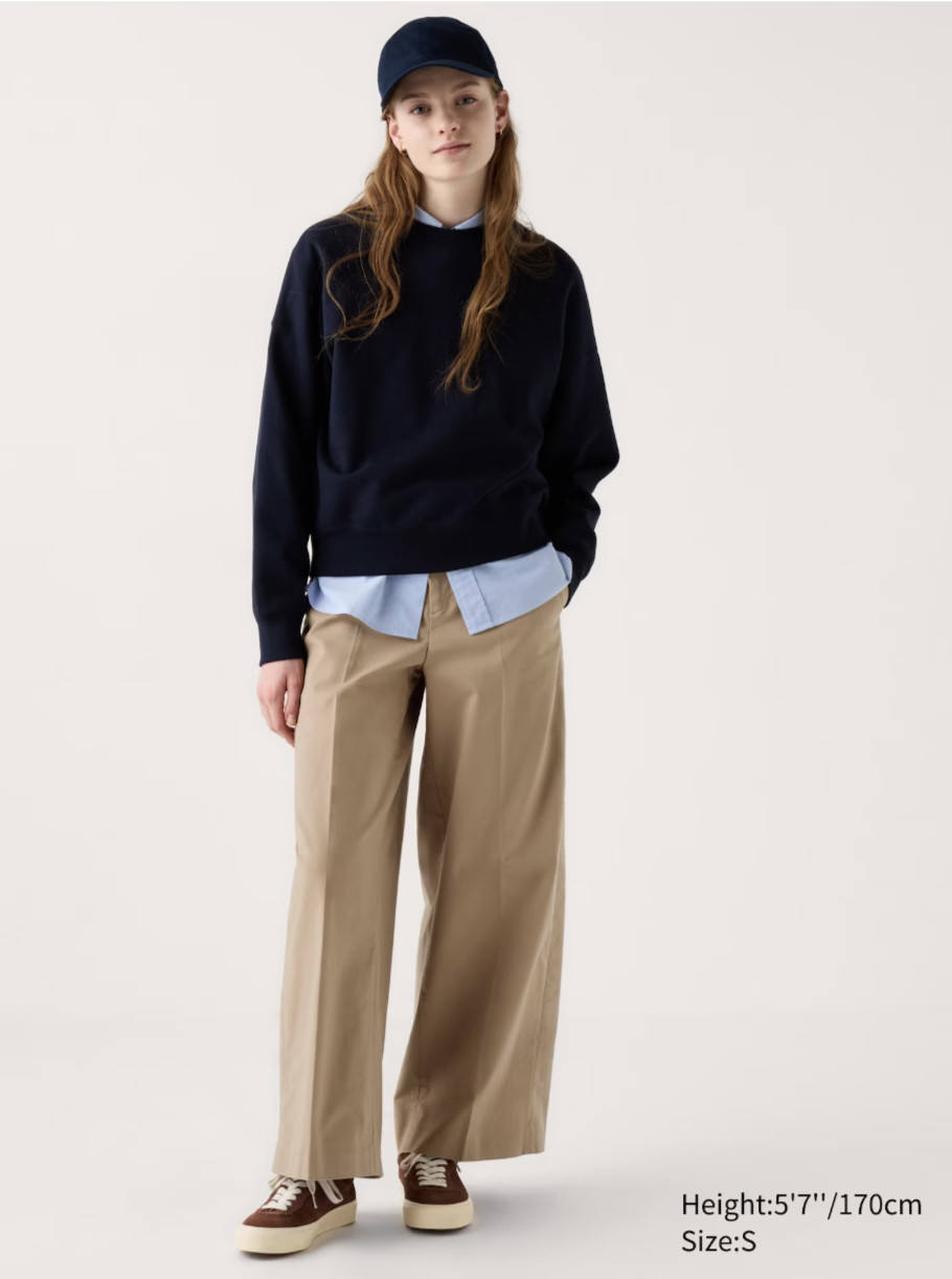 UNIQLO Wide Chino Pants 

 #LTKcanada #LTKautumn #LTKworkwear