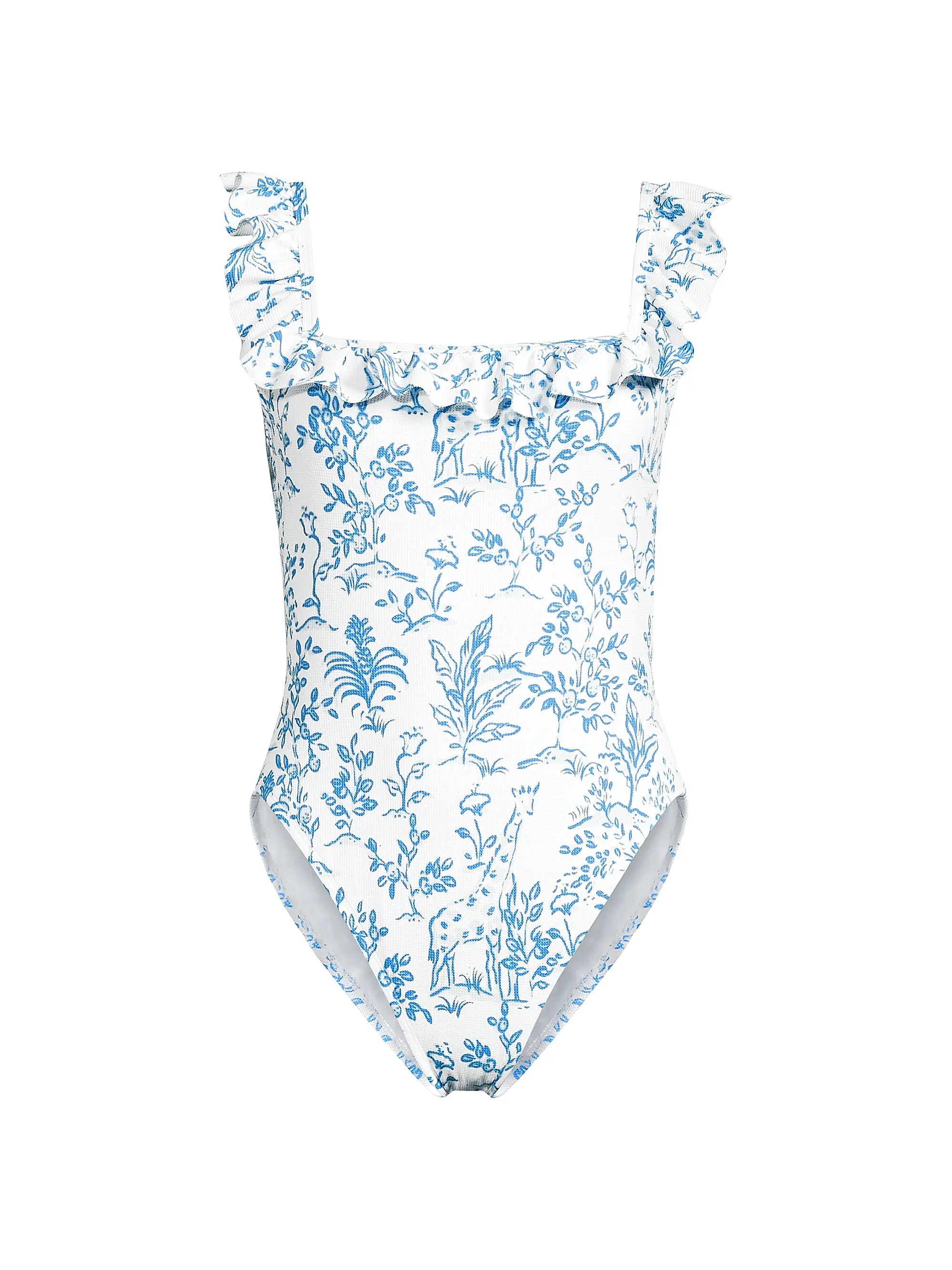 Aemma Ruffled Floral One-Piece Swimsuit | Saks Fifth Avenue