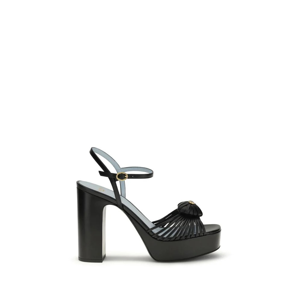 Valentino Garavani Royal Sandals Heels — Black - EU36/US6 | Italist Inc.