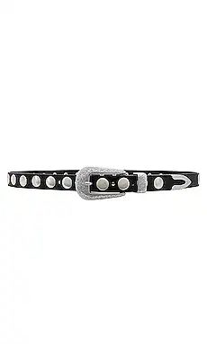 petit moments Phoenix Belt With Disc Studs in Black & Polished Silver from Revolve.com | Revolve Clothing (Global)