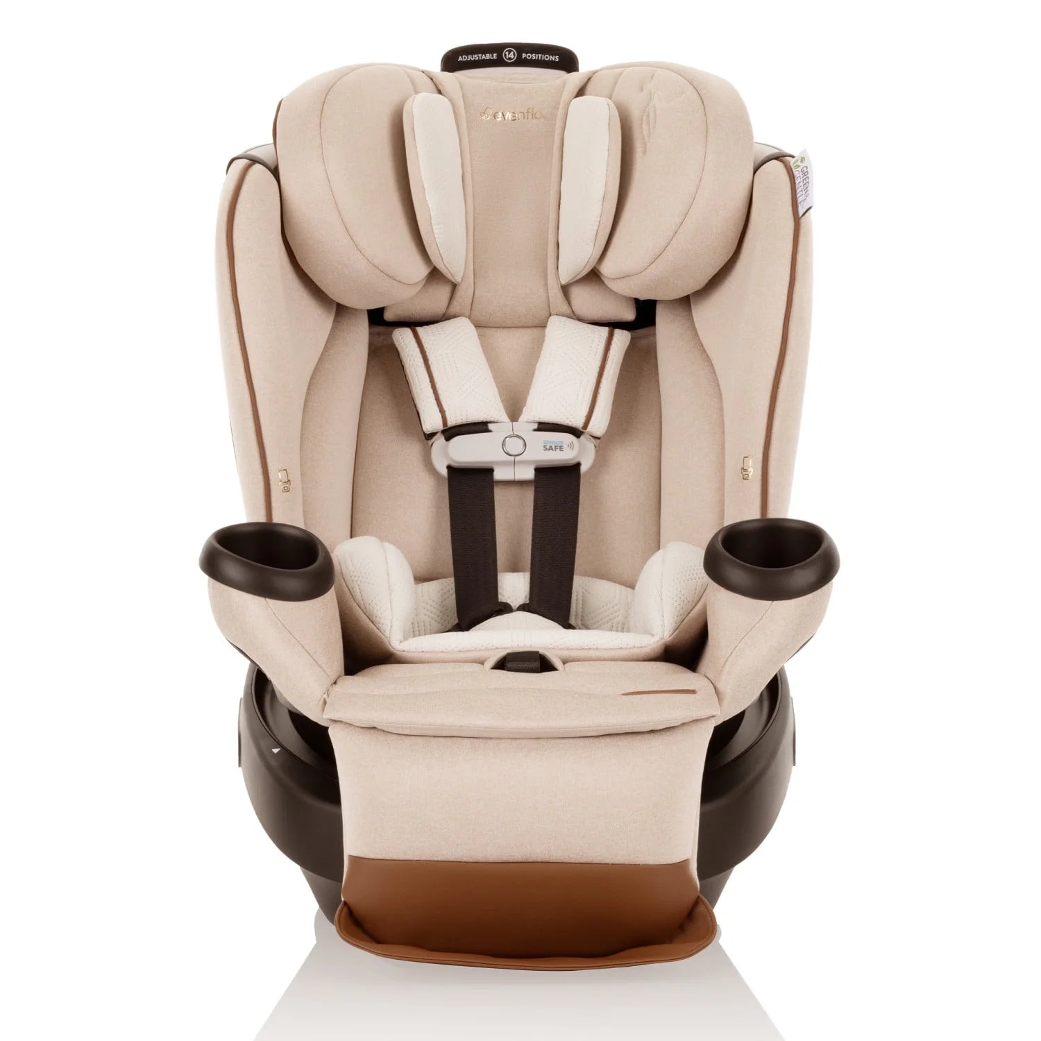 Evenflo Gold Revolve360 Extend All-in-One Rotational Car Seat with Green & Gentle Fabric (Champag... | Walmart (US)
