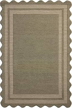 Loloi Chris Loves Julia Scottie Collection SCO-01 Olive/Pebble 2'-6" x 7'-6", .87" Pile Height, R... | Amazon (US)