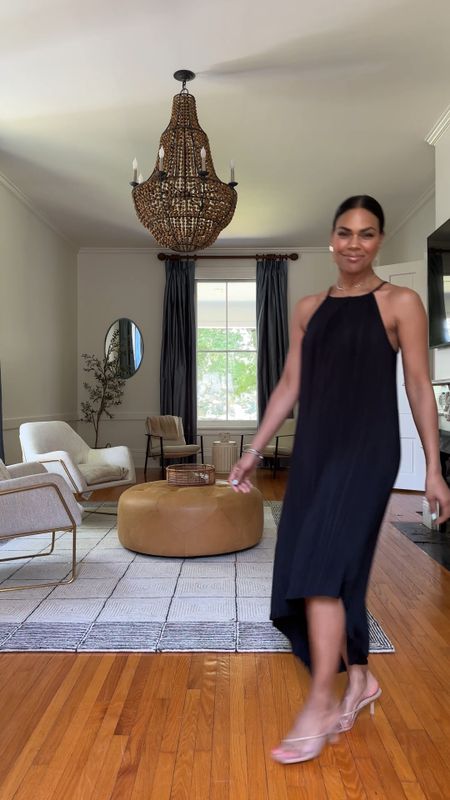 Part 2 of my @WalmartFashion finds! Black for summer? Cotton poplin, lightweight knit dresses, sets, and flowy pleated dresses pass the pretty girl summer test! All are true to size EXCEPT size down in the shorts! I had to pin mine :) Creative director Brandon Maxwell came through once again!  Which is your favorite? #WalmartPartner 