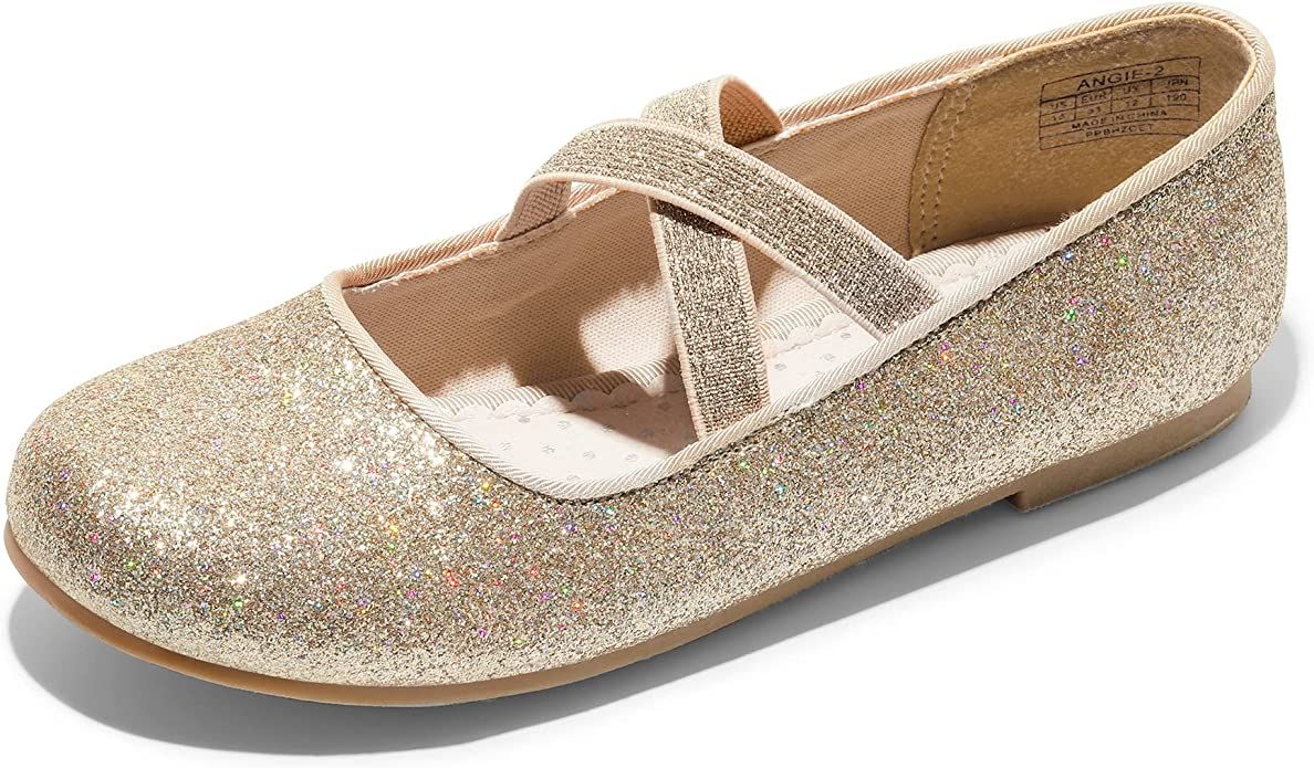 DREAM PAIRS Girls Ballerina Dress Shoes Mary Jane Flats | Amazon (US)