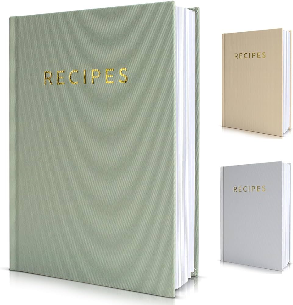 Aesthetic Blank Recipe Book with Waterproof Cover - The Perfect Recipe Notebook To Write In Your ... | Amazon (US)