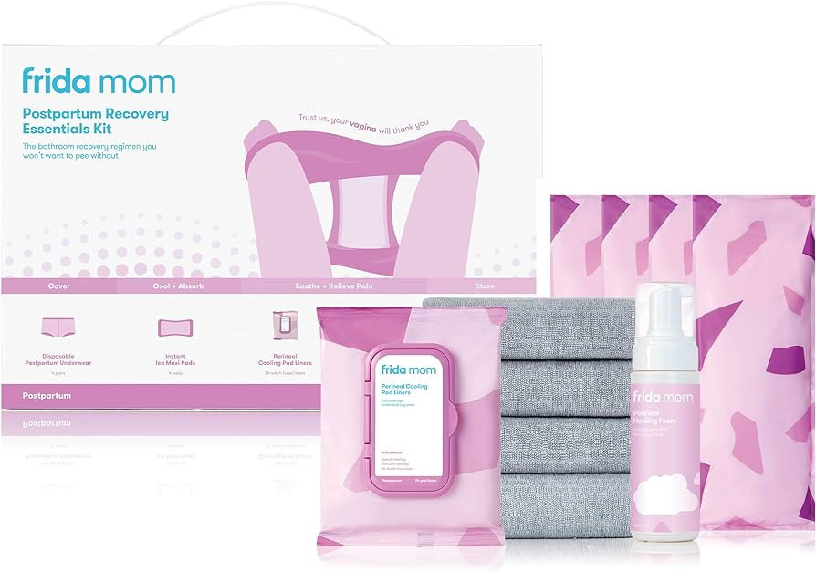 Frida Mom Postpartum Recovery Essentials Kit | Disposable Underwear, Ice Maxi Absorbency Pads, Co... | Amazon (US)