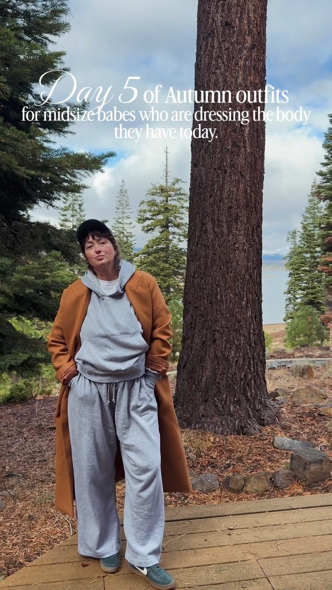 I got an XL in the pajamas, XL sweatset, they are a little big, but I know they will shrink. The coat by Lioness is also very oversized, this is a medium. Only available in black and cream. 

Midsize outfit ideas autumn outfit fall outfit midsize fashion midsize ootd lounge set outfit sweatset outfit sweatshirt outfit sweatpants outfit grey sweatshirt outfit grey sweatpants outfit Mountain outfit  camel brown coat

#LTKSeasonal #LTKOver40 #LTKMidsize