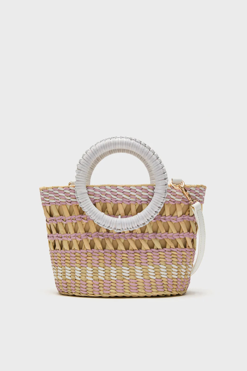 White and Multi Rio Mini Tote | Tuckernuck (US)