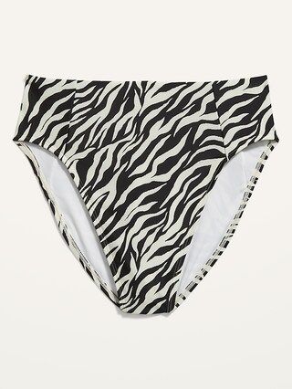 High-Waisted Printed French Cut Swim Bottoms for Women | Old Navy (US)