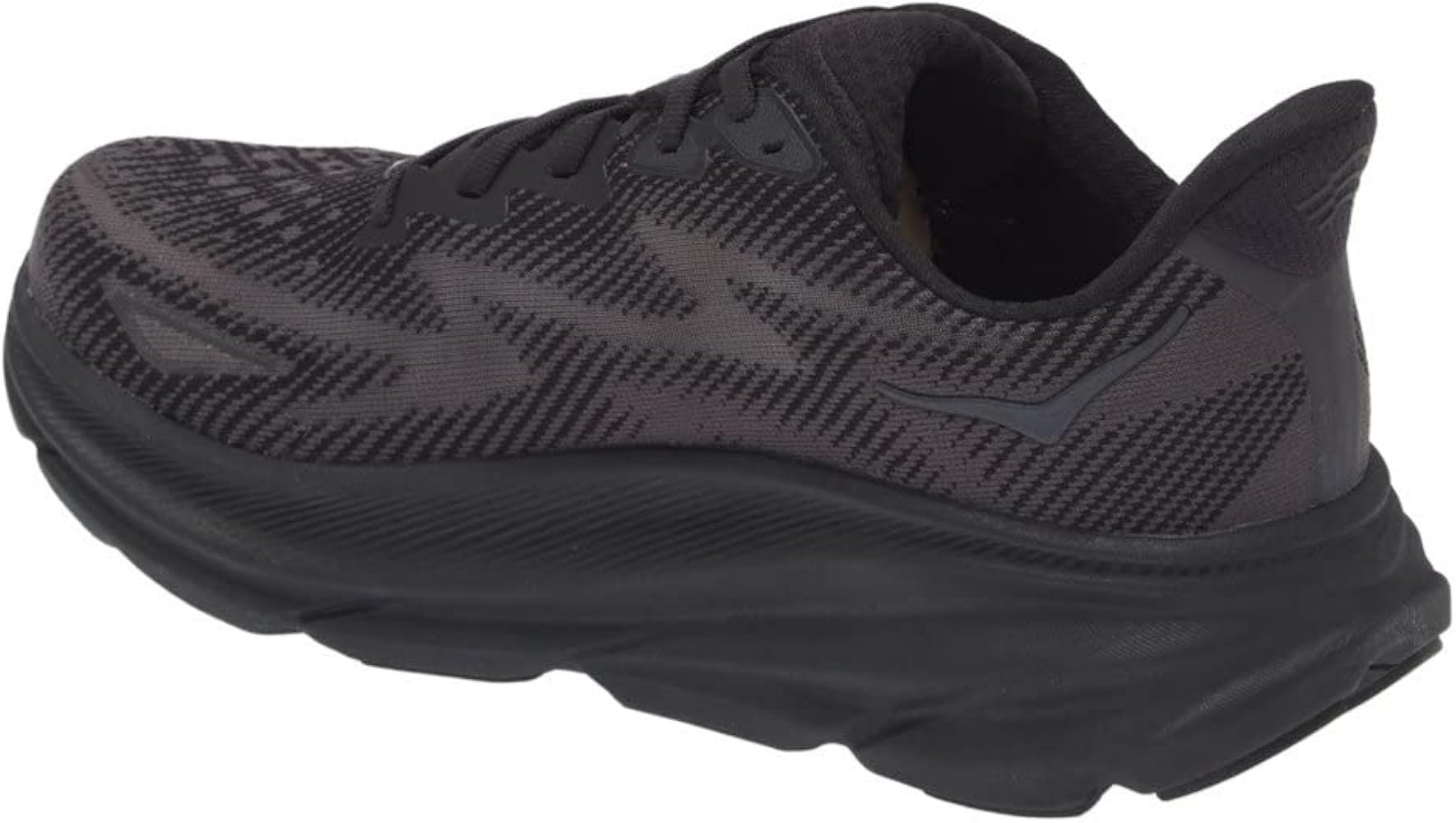 HOKA ONE ONE Womens Clifton 9 Textile Black Black Trainers 9.5 US | Amazon (US)