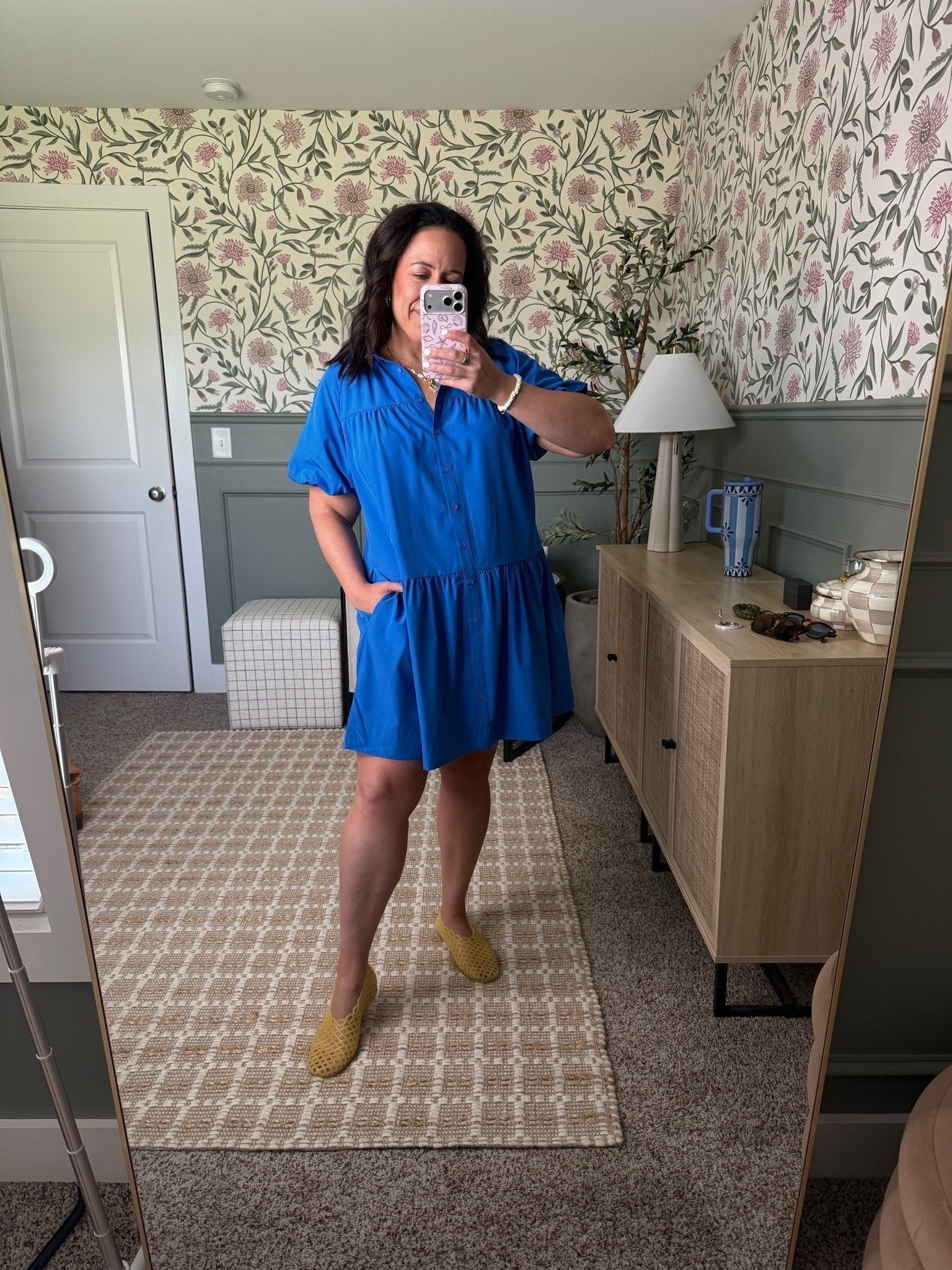 This is one of those teacher dresses that makes getting dressed for a busy day so easy. The comfortable fit is flattering without feeling restrictive, making it a great choice for long classroom days. Definitely a style I would keep in rotation for work and beyond.

#LTKSeasonal #LTKMidsize #LTKootd