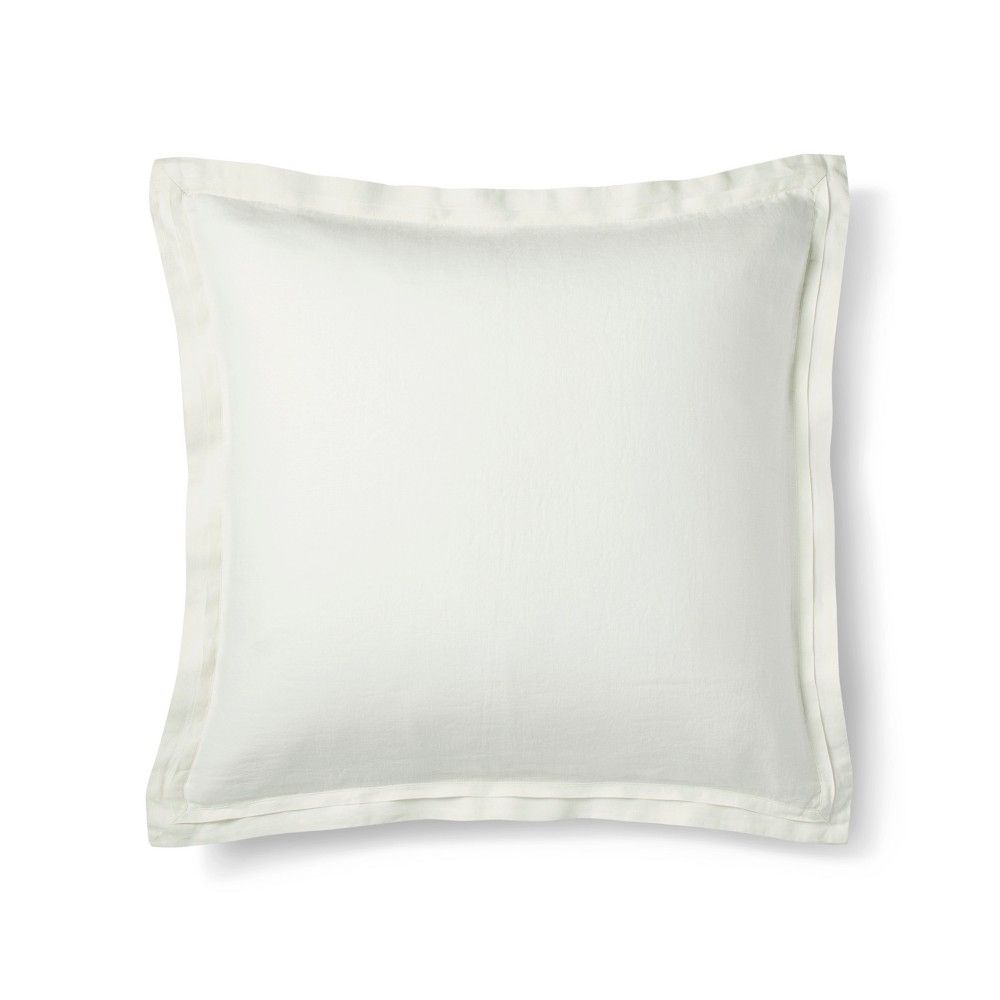 Sour Cream (Ivory) Linen Pillow Sham (Euro) - Fieldcrest | Target