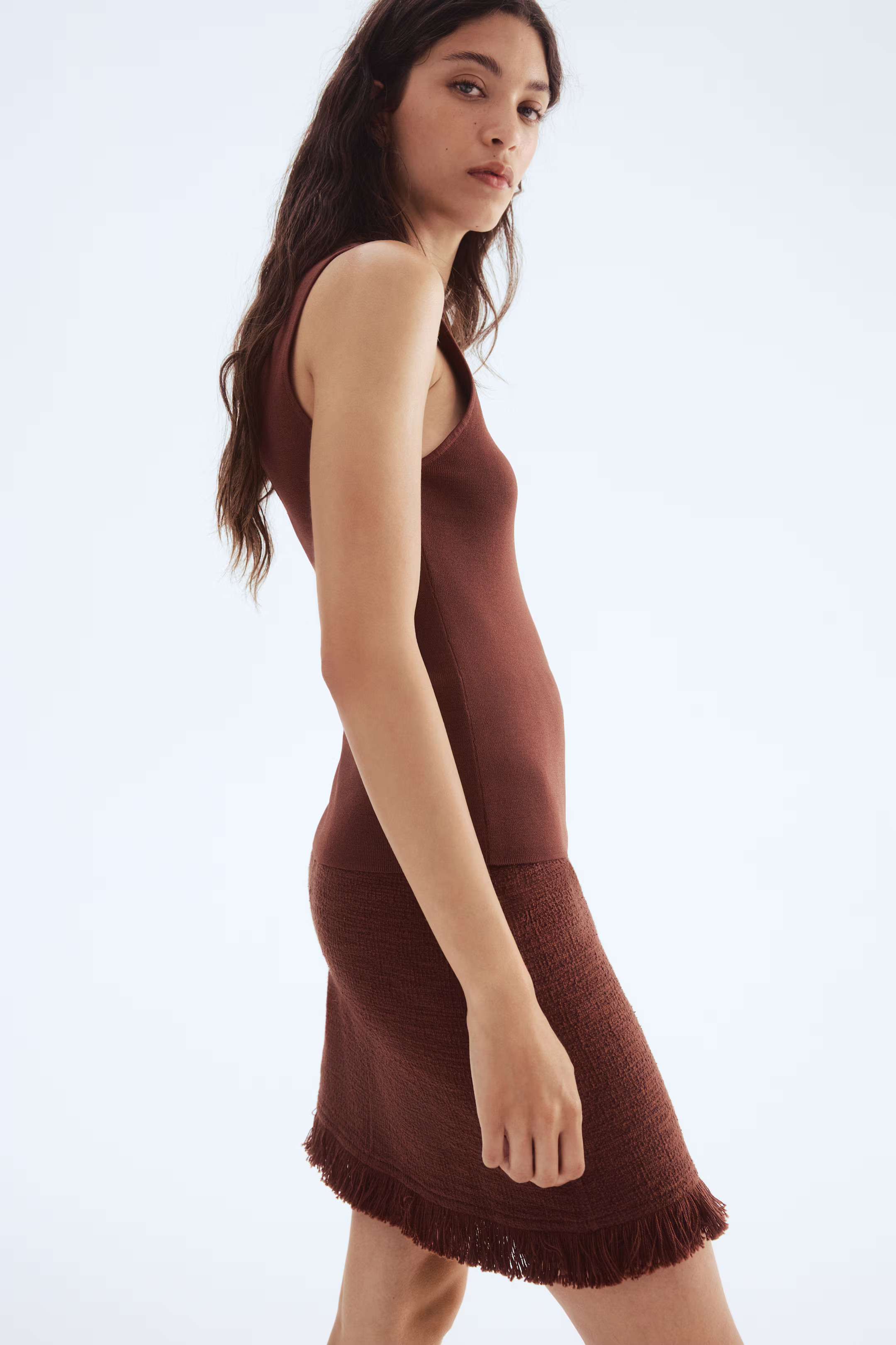 Bouclé Skirt with Fringe | H&M (US + CA)