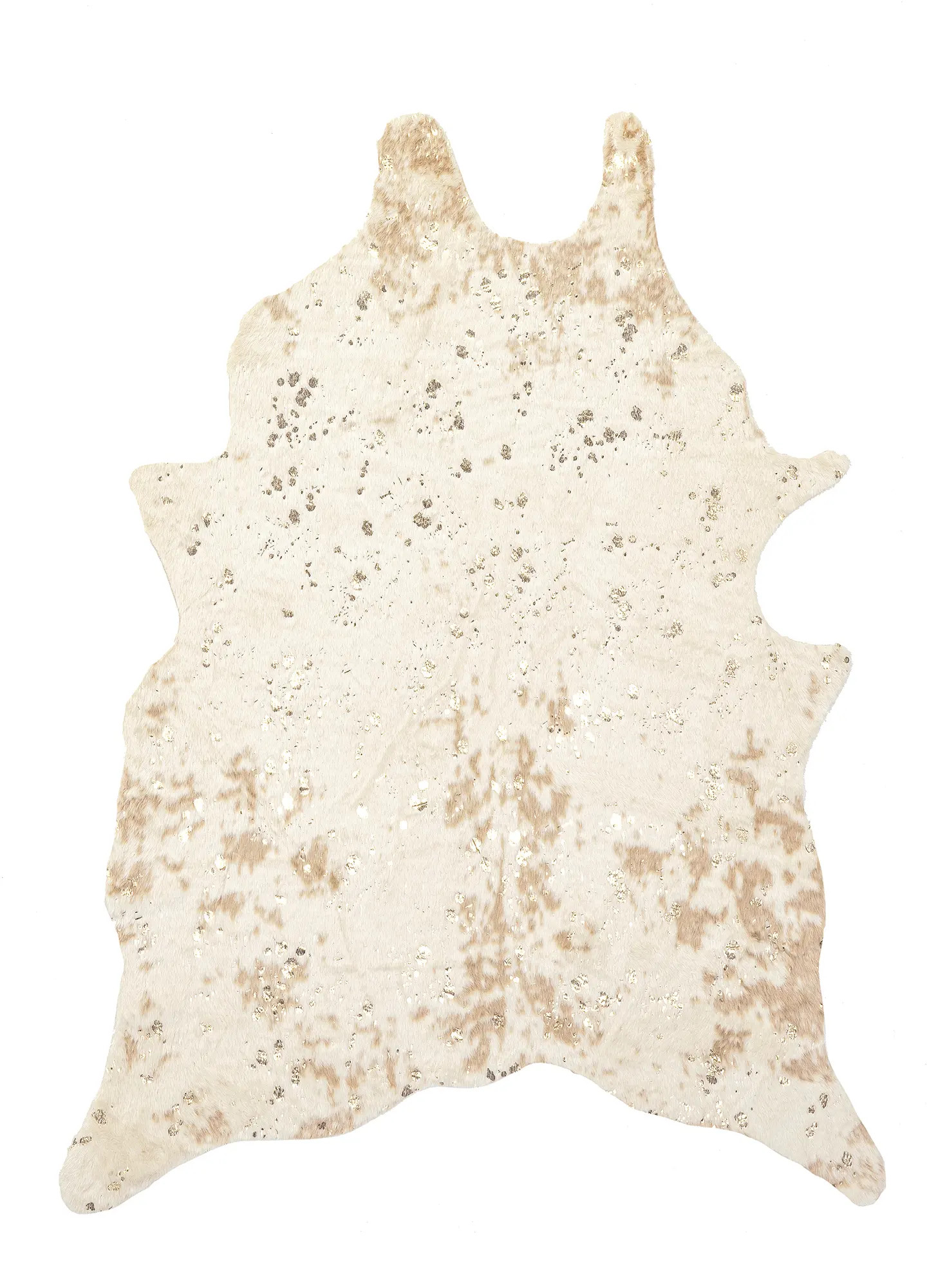 Off White Macchiato Faux Cowhide Vaquero Area Rug | Rugs USA