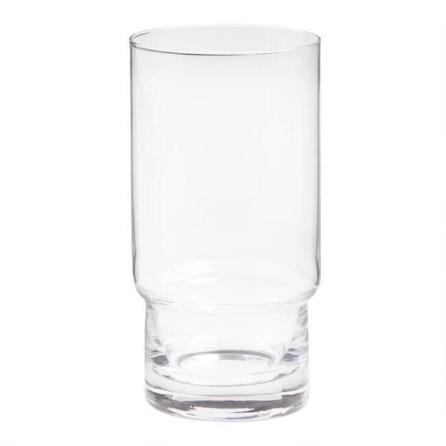 Clear Stackable Highball Glass Set of 2 | World Market