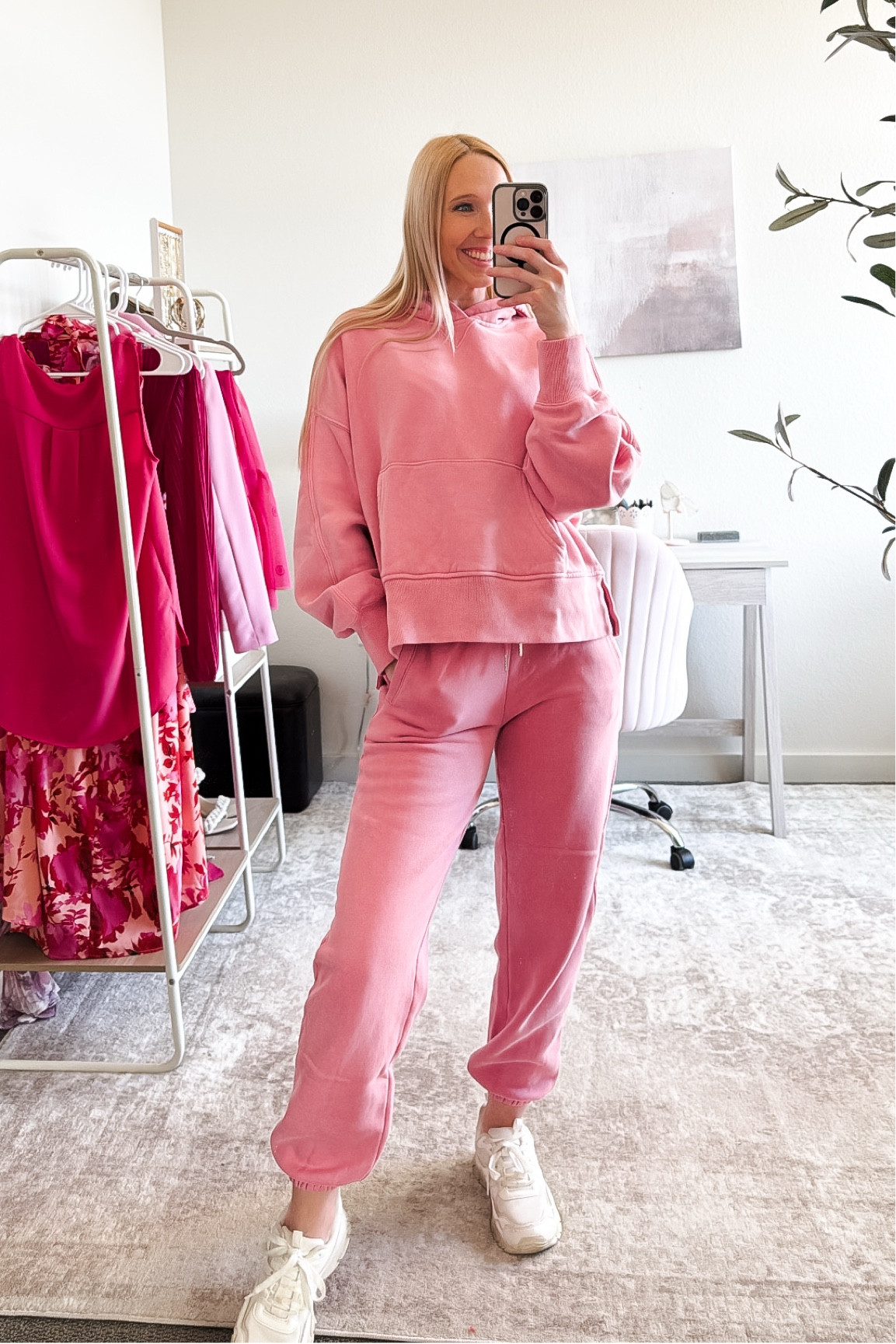 Abercrombie new arrivals! 💕

We are in LOVE with this Abercrombie pink sweat set. This is the perfect Valentines Day outfit 🥰

*Pink sweatshirt - sized up to a small/medium
*Pink sweatpants - size xs true to size

Pink outfits /sweat set / comfy Valentine’s Day outfit / comfy cute outfit / comfy sets / comfy lounge sets / Valentines outfit

#LTKSaleAlert #LTKActive #LTKSeasonal