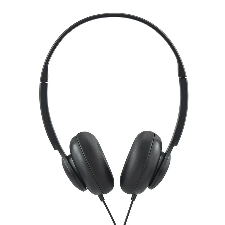 onn. Wired On-Ear Headphones - Black - Walmart.com | Walmart (US)